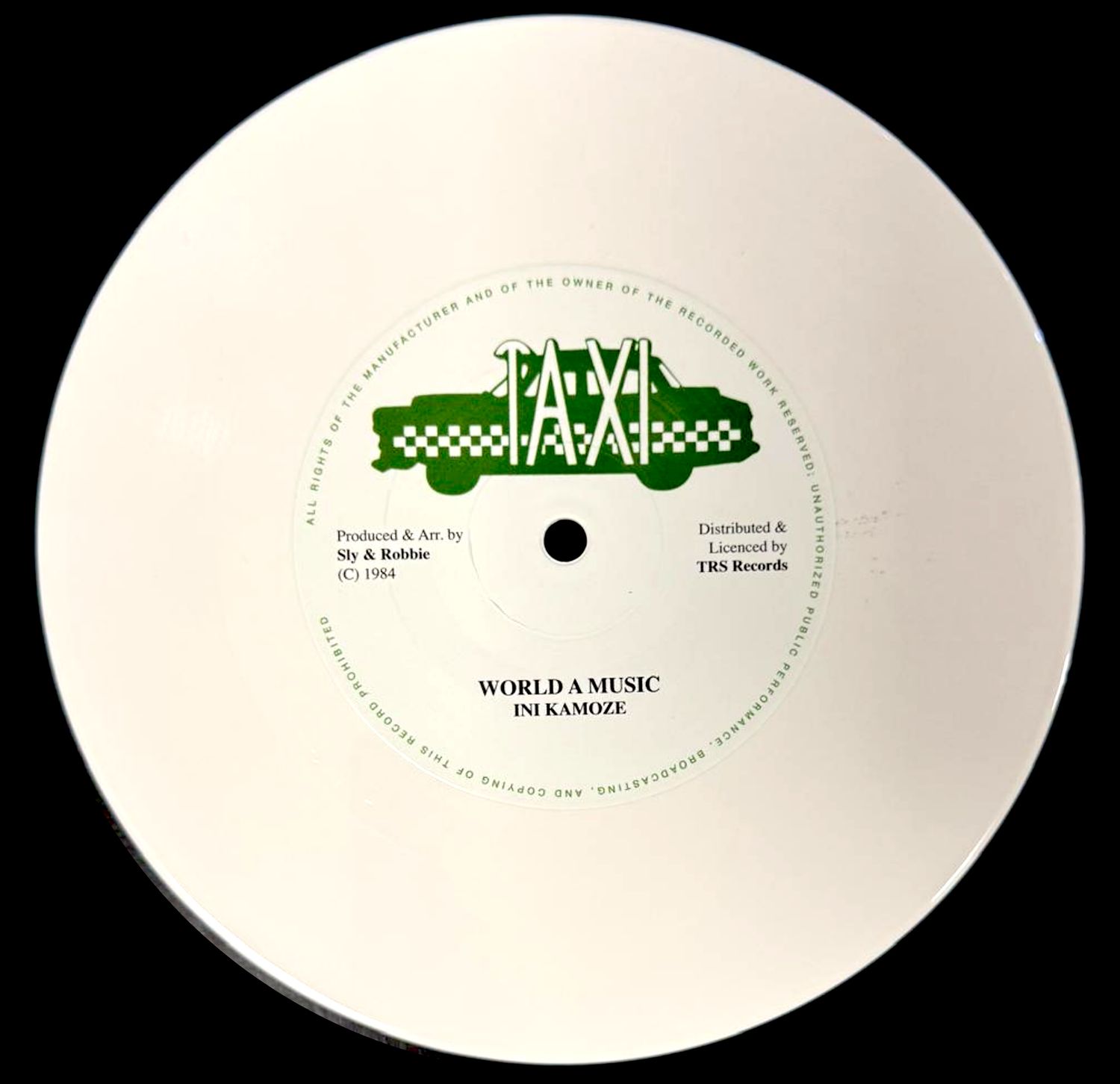 INI KAMOZE - World A Music (White 7") Limited Edition