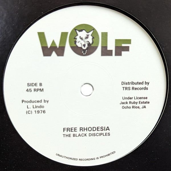 TYRONE TAYLOR / BLACK DISCIPLES - Move Up Black Man / Free Rhodesia (12")