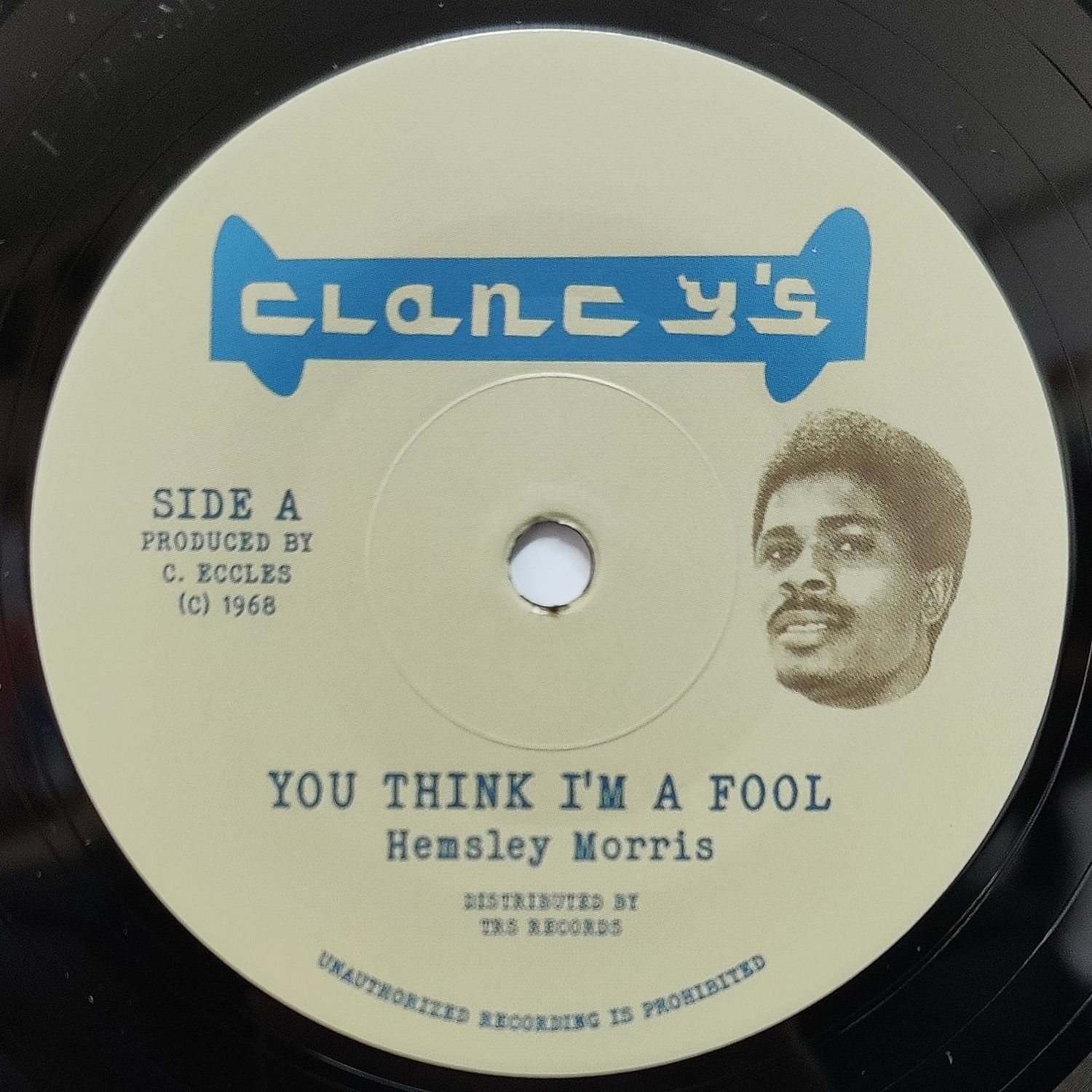 HEMSLEY MORRIS / ERNEST RANGLIN - You Think I'm A Fool / Heart Beat (7")