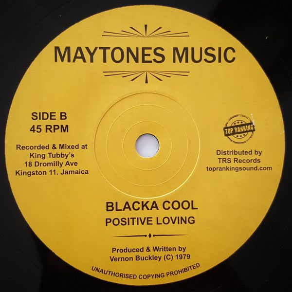 THE MAYTONES / BLACKA COOL - Who Can't Hear Must Feel / Positive Loving (7")