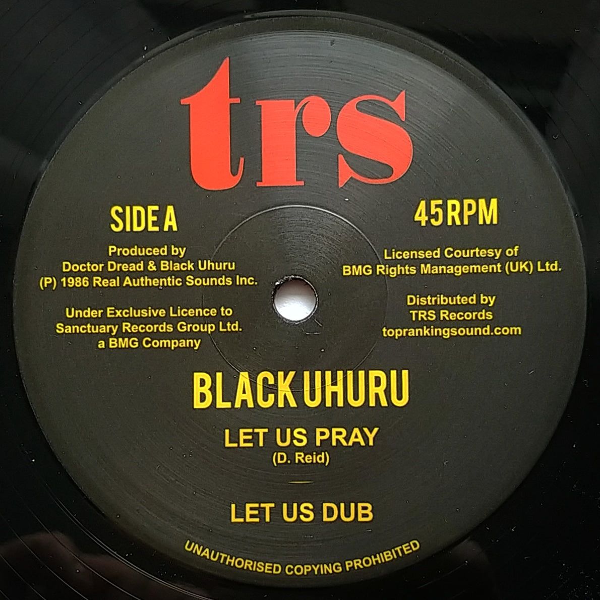 BLACK UHURU - Let Us Pray / Dread In The Mountain (12")