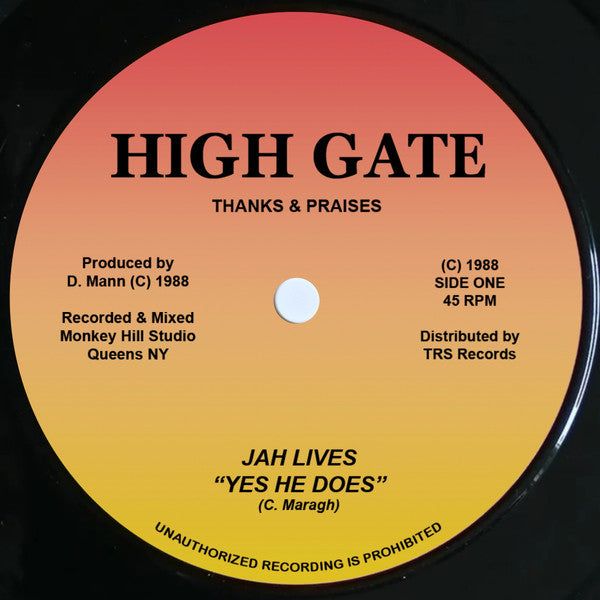 THANKS &amp; PRAISES - Jah Live "Yes He Does" (7")