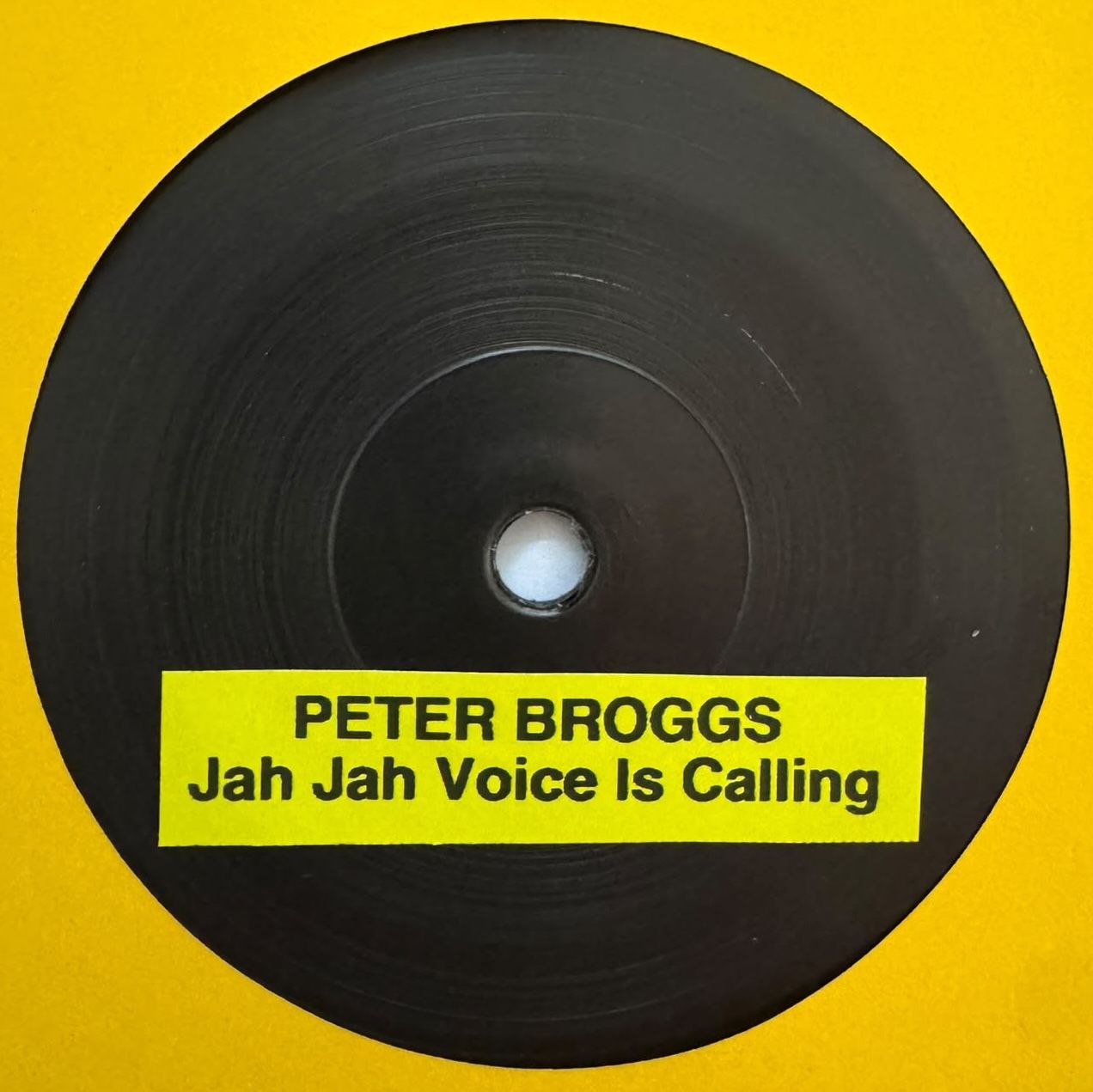 PETER BROGGS - Jah Jah Voice Is Calling (7") TEST PRESS