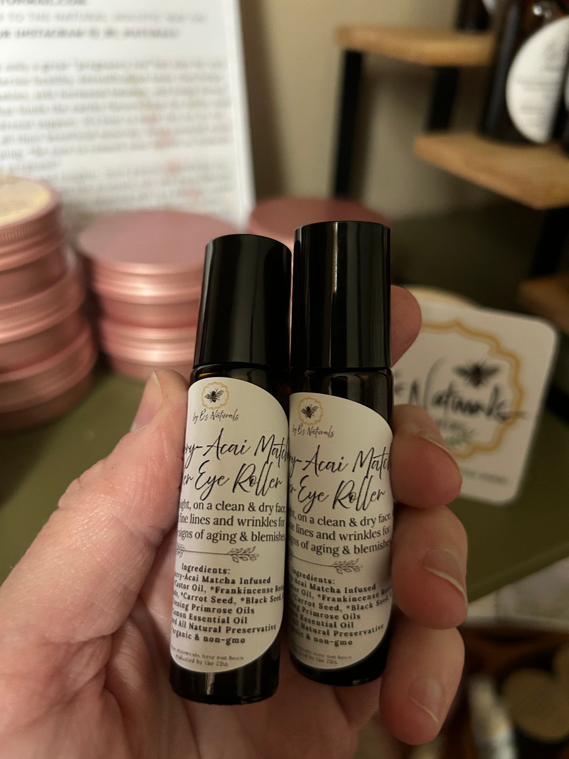 Blueberry-Acai Matcha Under-Eye Roller