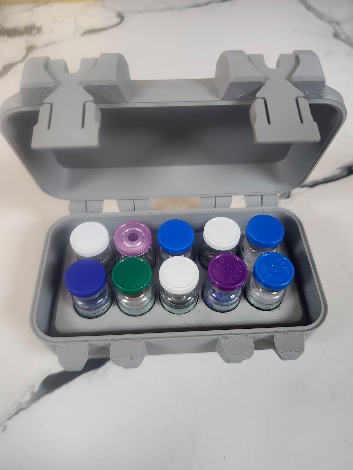 10 3ml vial case lock box
