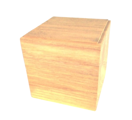 Socle en chêne pour statuette - 8x8x8 cm