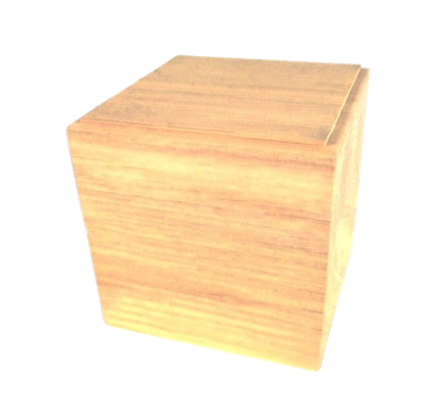 Socle en chêne pour statuette - 8x8x8 cm