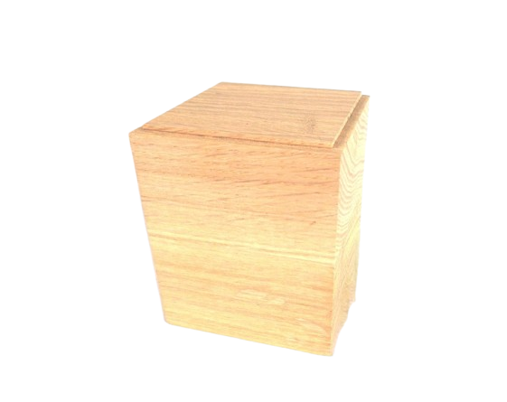 Socle en chêne pour statuette - 8x8x10