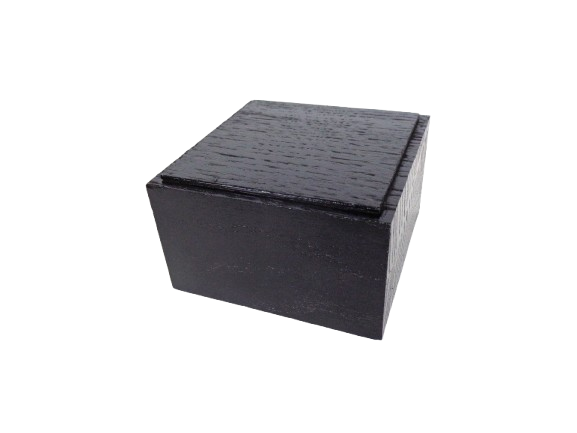 Socle en chêne pour statuette - 10x10x6 cm