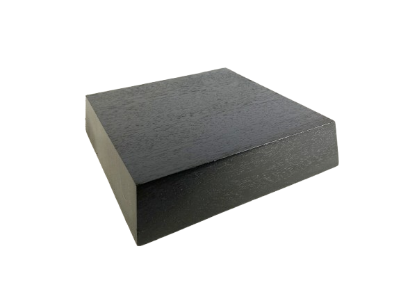 Socle sapelli pour statue 15x15x5 cm