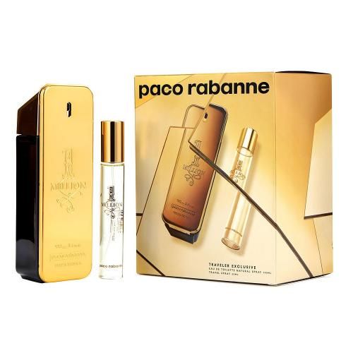 Gift set 1 Million by paco Rabanne 2 pcs 3.40 edt 100 ml spray, 20 ml edt spray men's