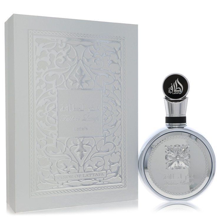 Lattafa Fakhar Platin by Lattafa Eau De Parfum Spray (Unisex) 3.4 oz (Men)