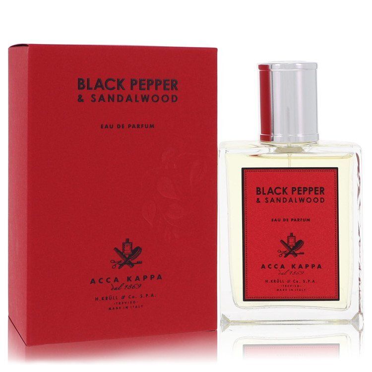 Black Pepper &amp; Sandalwood by Acca Kappa Eau De Parfum Spray 3.3 oz (Men)