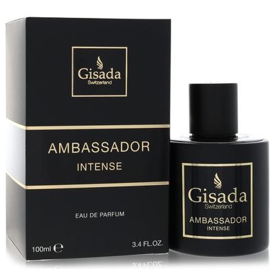 Gisada Ambassador Intense by Gisada Eau De Parfum Spray 3.4 oz (Men)