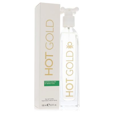 Hot Gold by Benetton Eau De Toilette Spray 3.3 oz (Women)