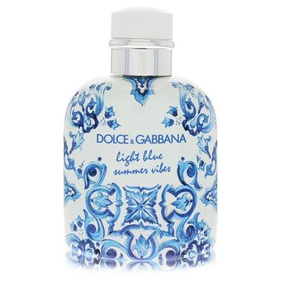 Light Blue Summer Vibes by Dolce &amp; Gabbana Eau De Toilette Spray (Tester) 4.2 oz (Men)