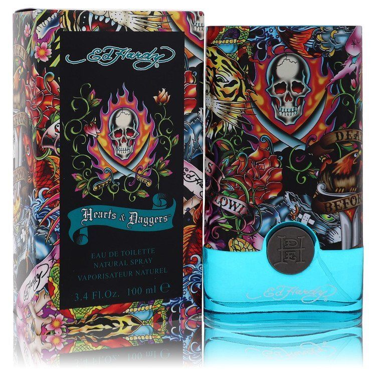Ed Hardy Hearts &amp; Daggers by Christian Audigier Eau De Toilette Spray 3.4 oz (Men)