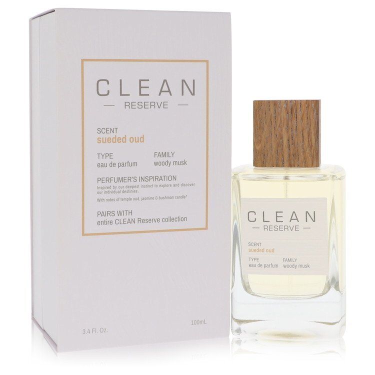Clean Sueded Oud by Clean Eau De Parfum Spray 3.4 oz (Women)