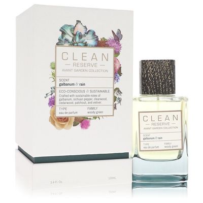 Clean Reserve Galbanum &amp; Rain by Clean Eau De Parfum Spray (Unisex) 3.4 oz (Women)