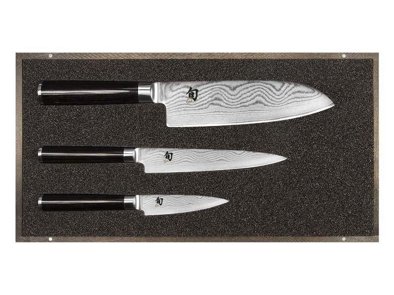 Set 3 couteau Shun Damas Kai Inox