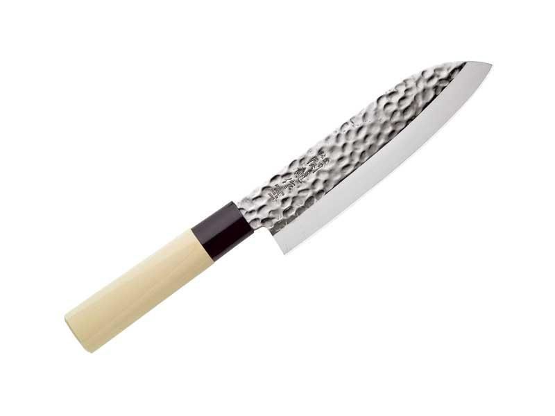 Couteau Sekiryu Santoku 16,5cm Lame martelée
