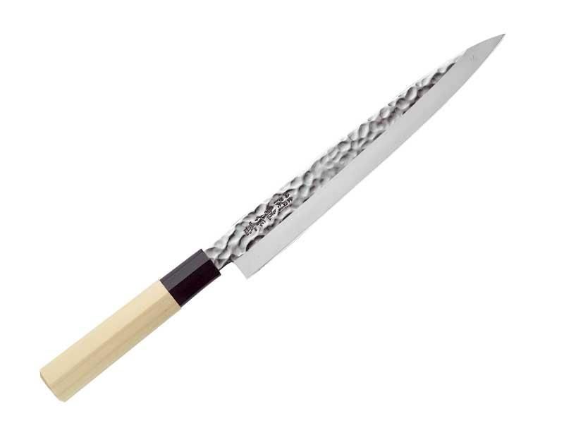 Couteau Sekiryu Sashimi 21cm Lame martelée