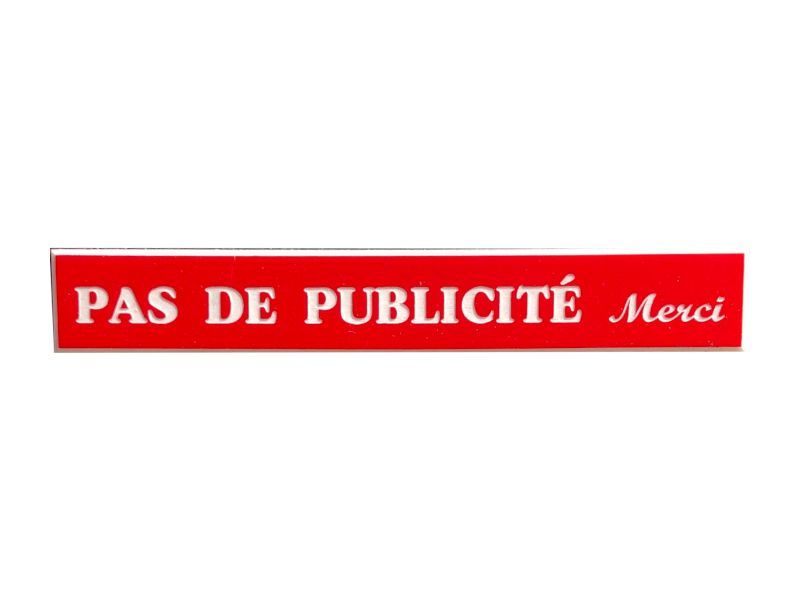 Petite étiquette "Pas de Publicité"