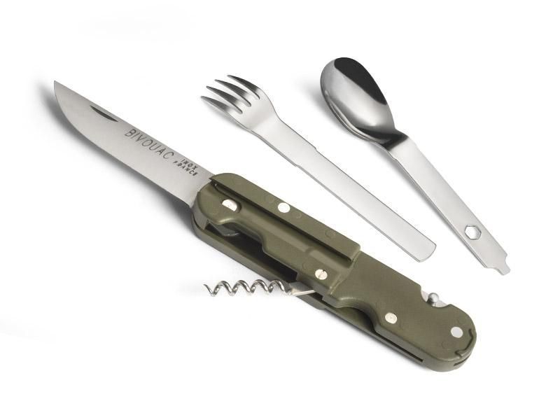 Couvert Camping BIVOUAC 5p Inox