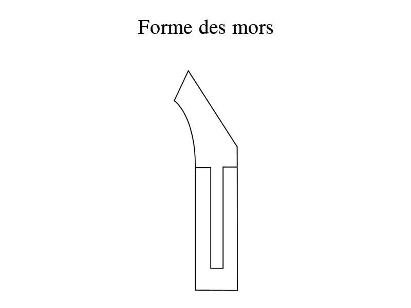 Pince à envies 12cm inox