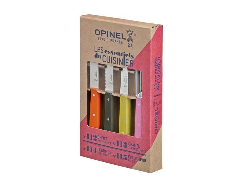 Coffret Opinel "Les essentiels du cuisinier" coloris panachés