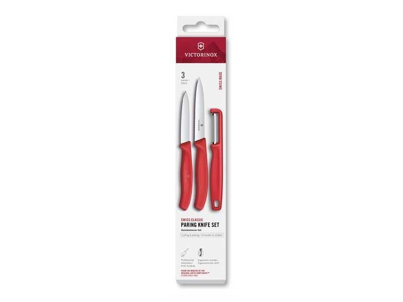 Set 3 pièces Victorinox Swissclassic rouge