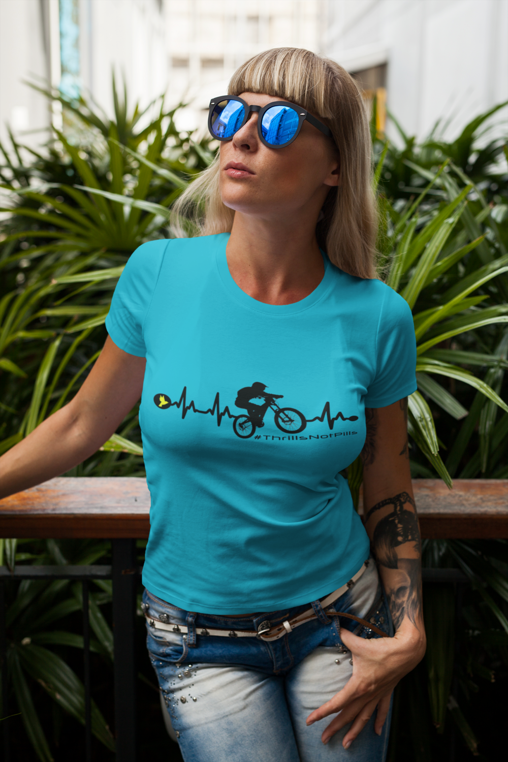 Thrills Not Pills Women&#39;s Short Sleeve