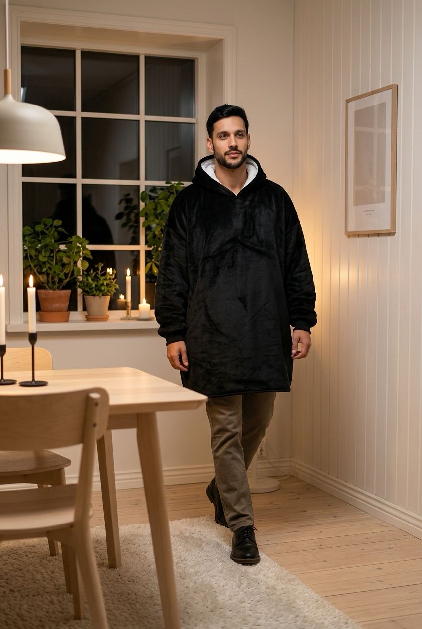 Buzo Manta Canguro Polar C/Corderito Unisex