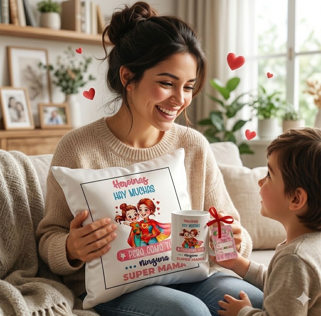 Box Caja Almohadón Y Taza Personalizada Regalo