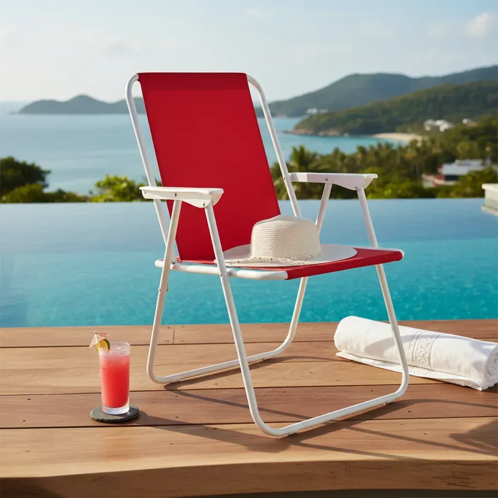 Silla Plegable Resortes Para Playa Camping