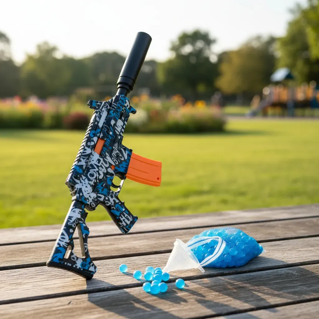 Pistola Recargable Con Balines Hidrogel Niños Regalo