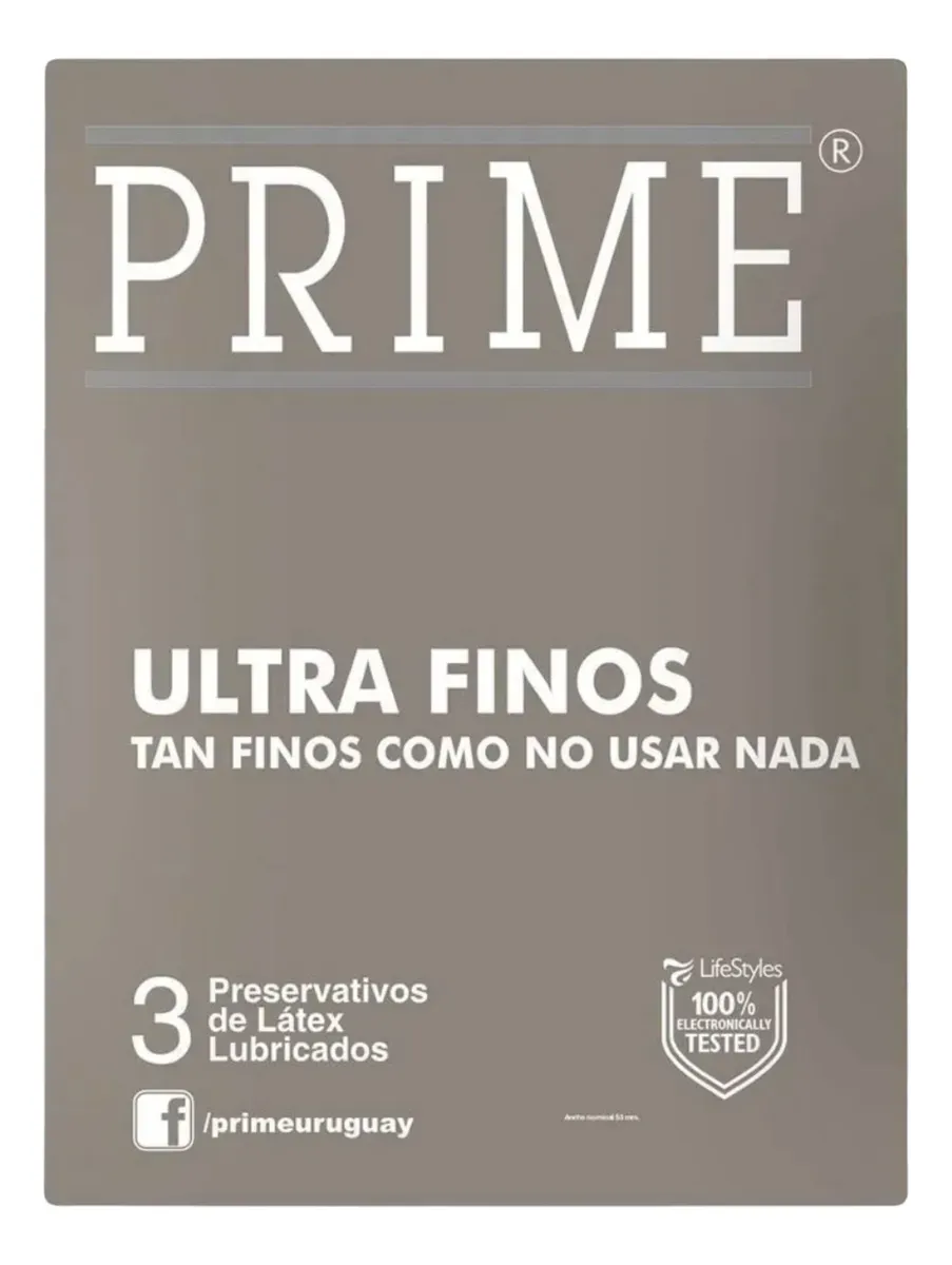 Preservativo Prime Ultra Fino X3