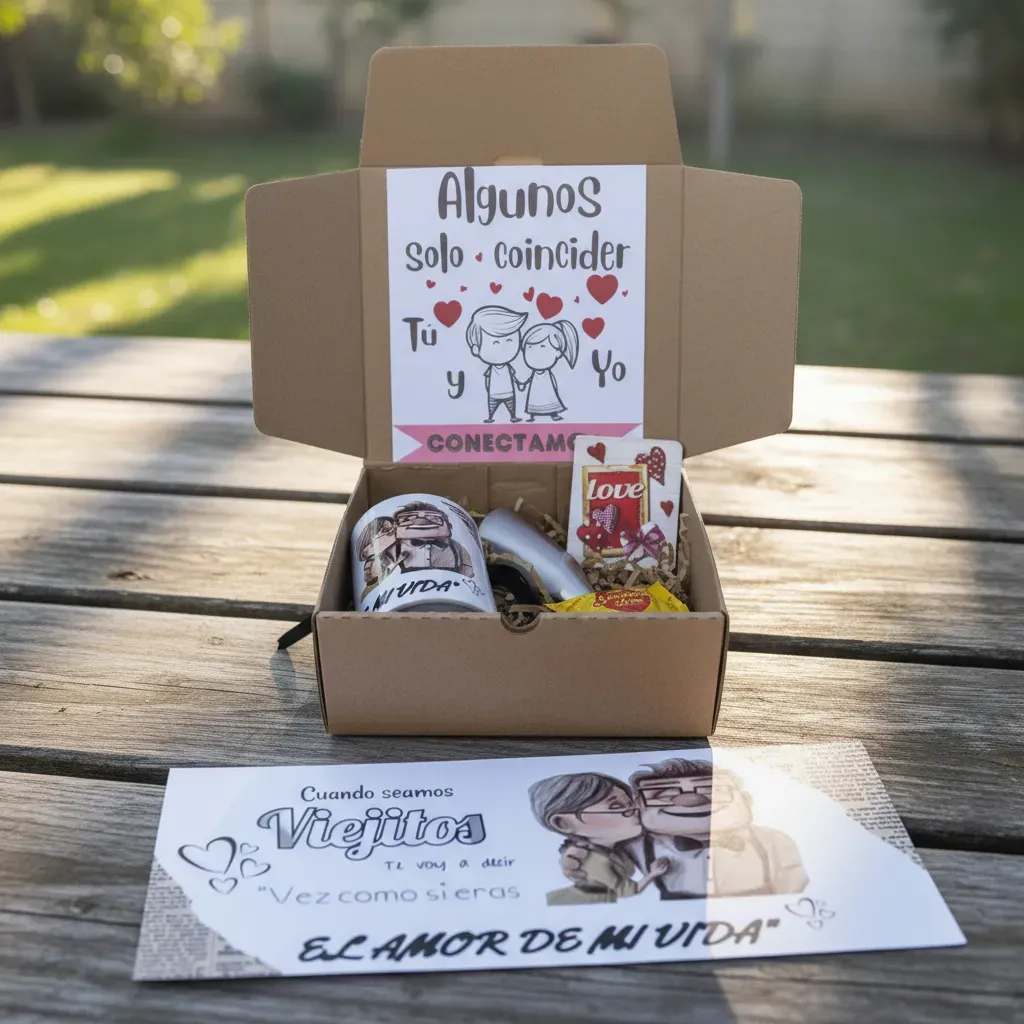 Regalo Para San Valentín Taza + 2 Bombones Y Batidor