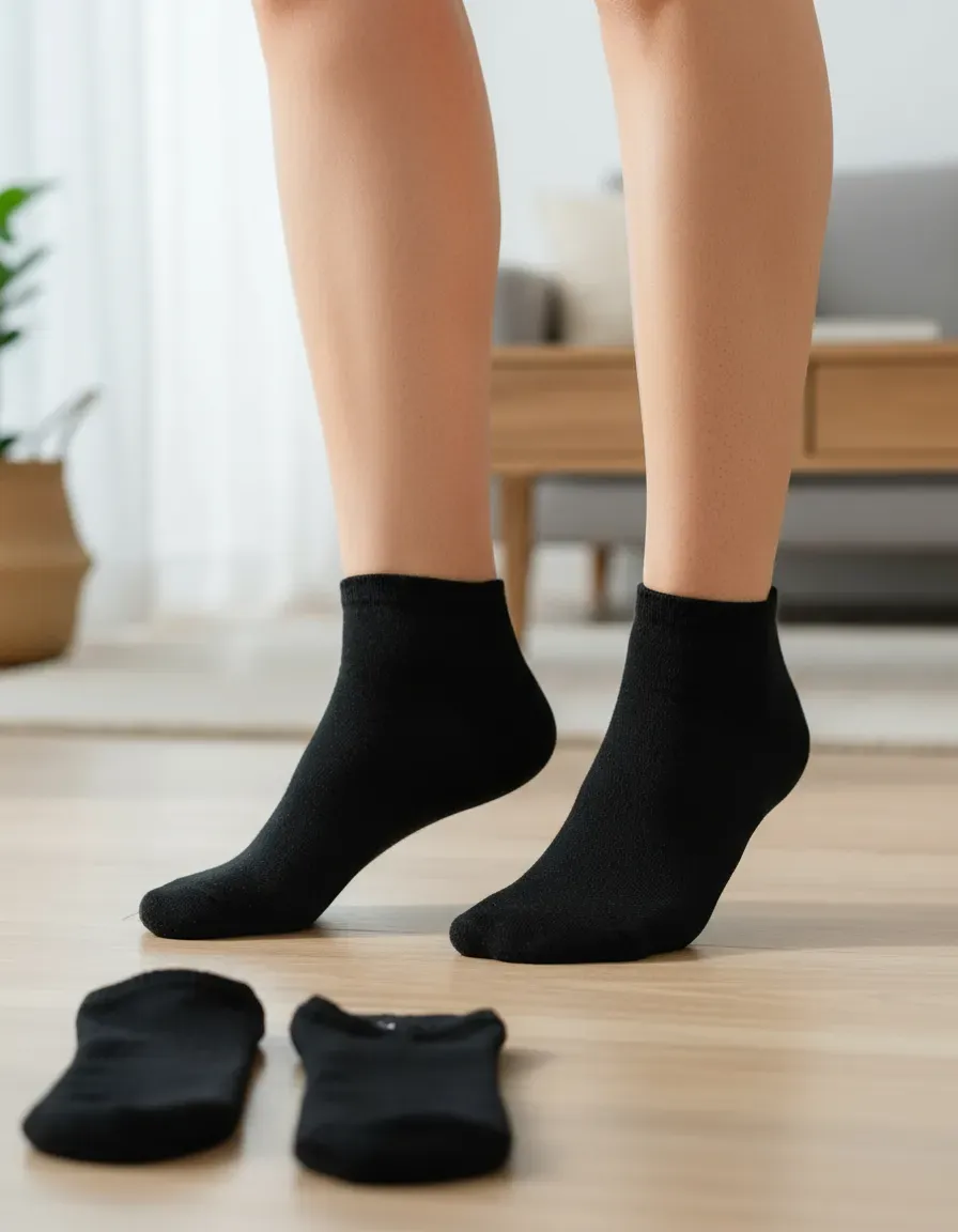 DOCENA DE SOQUETE BASICO NEGRO Y BLANCO