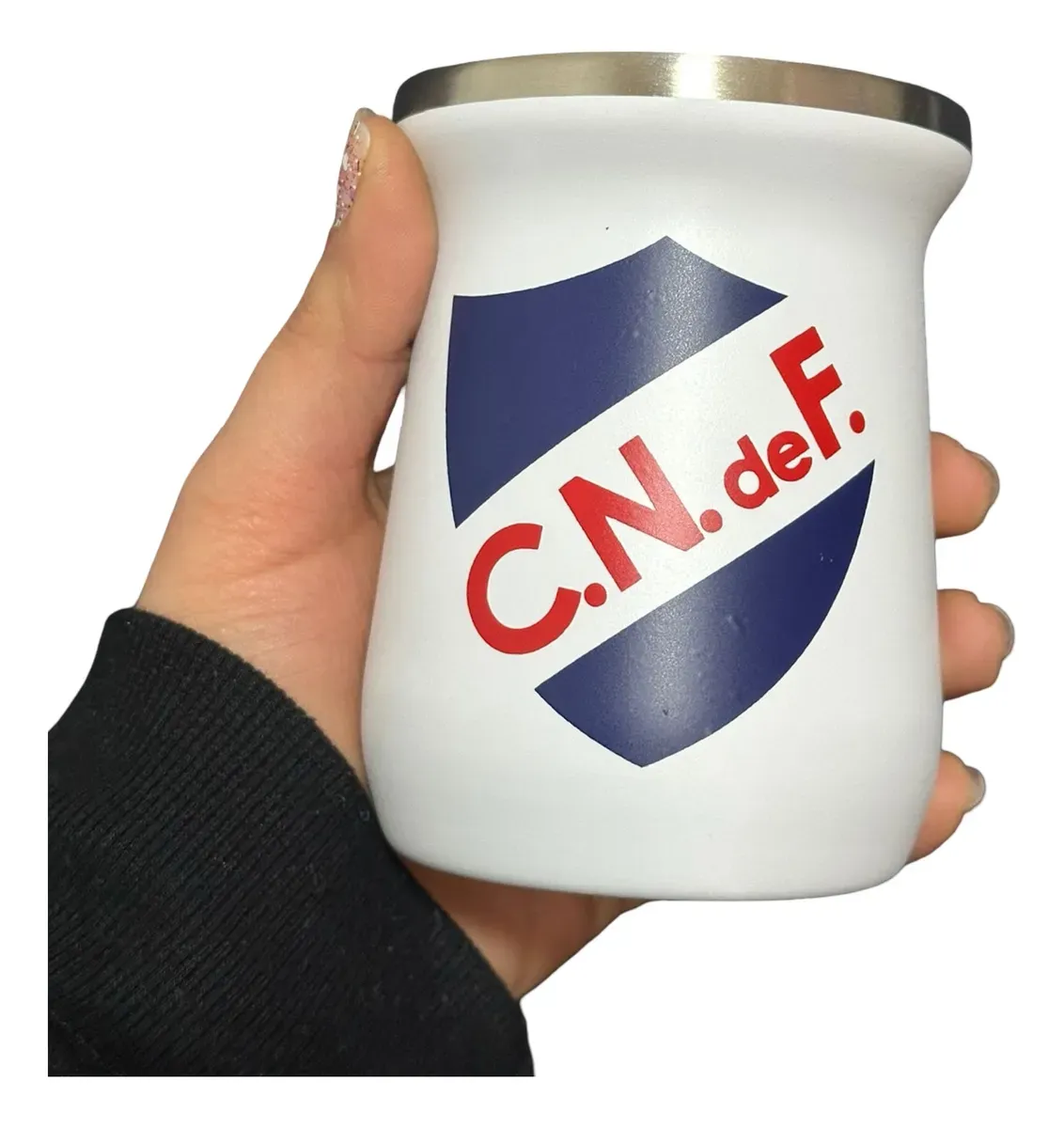 Mate De Acero Inoxidable Diseño Futbol