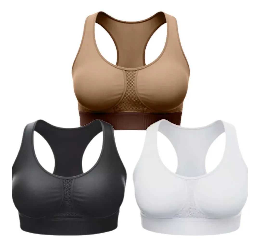 Pack X3 Soutien Microfibra C/relleno Extraíble Súper Cómodo