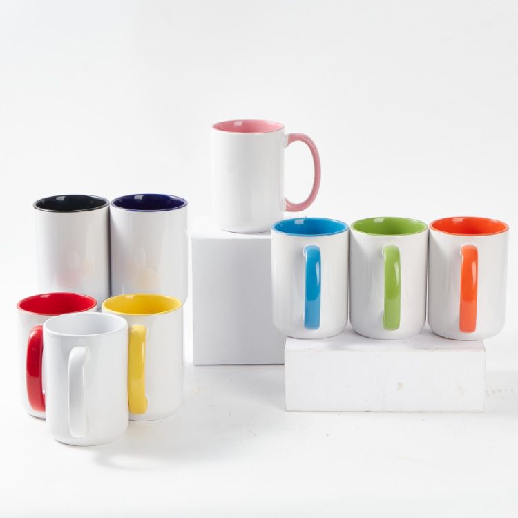 Taza De Colores Para Sublimar Con Caja Individual 11oz