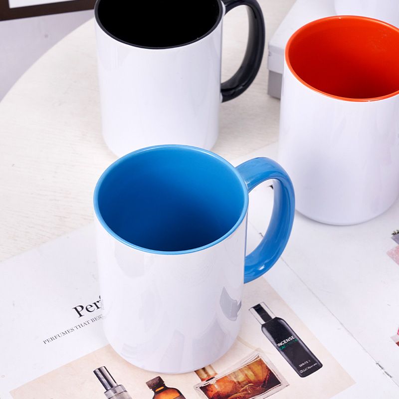Taza asa e interior de Color Para Sublimar Con Caja Individual 11oz
