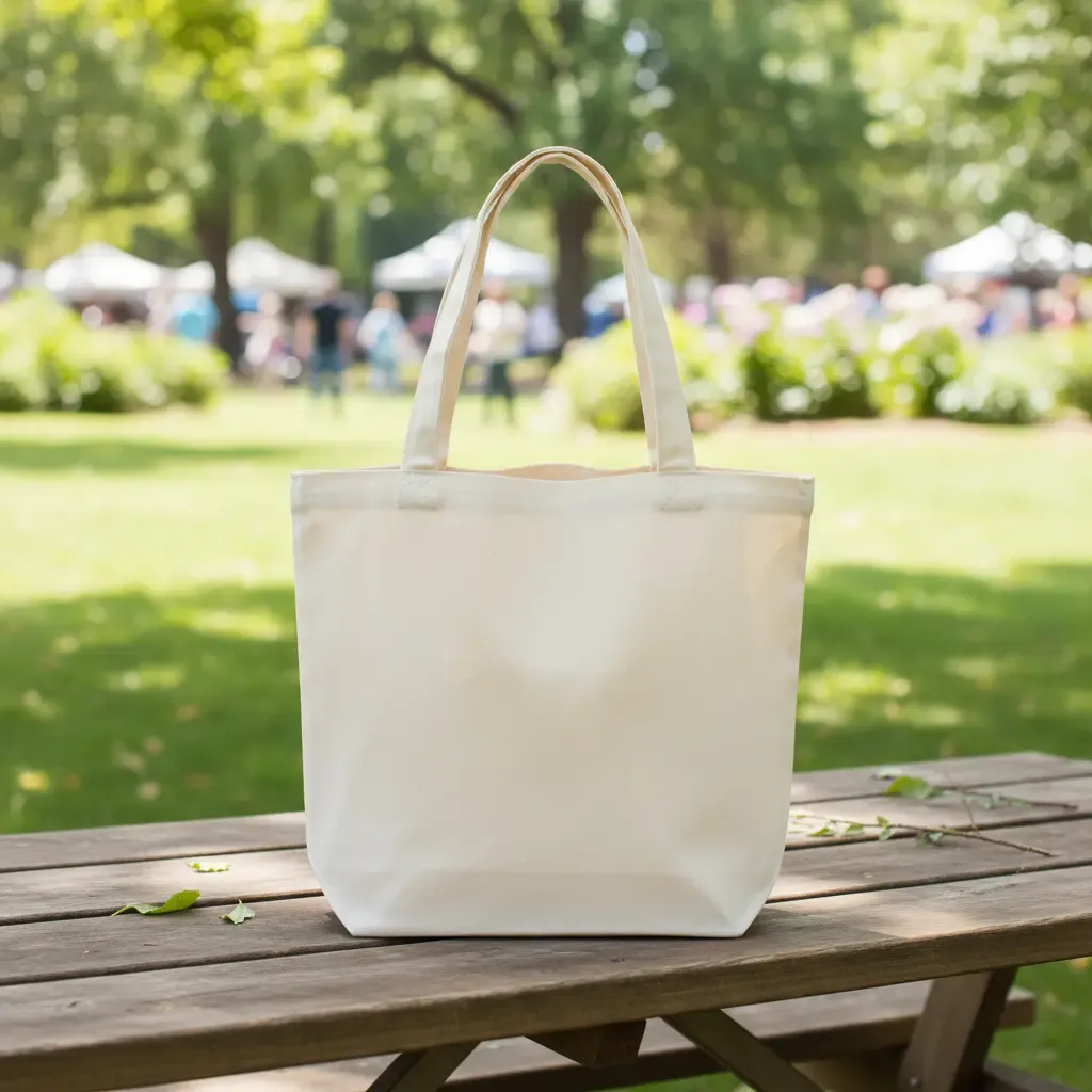 Bolsa/Tote Bag Mediana Lino Para Personalizar Pack X10 Lisa Estampar