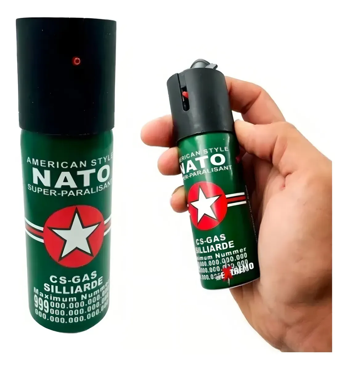 Gas Pimienta 60 Ml Aerosol Paralizante Lacrimógeno Defensa Marca Nato