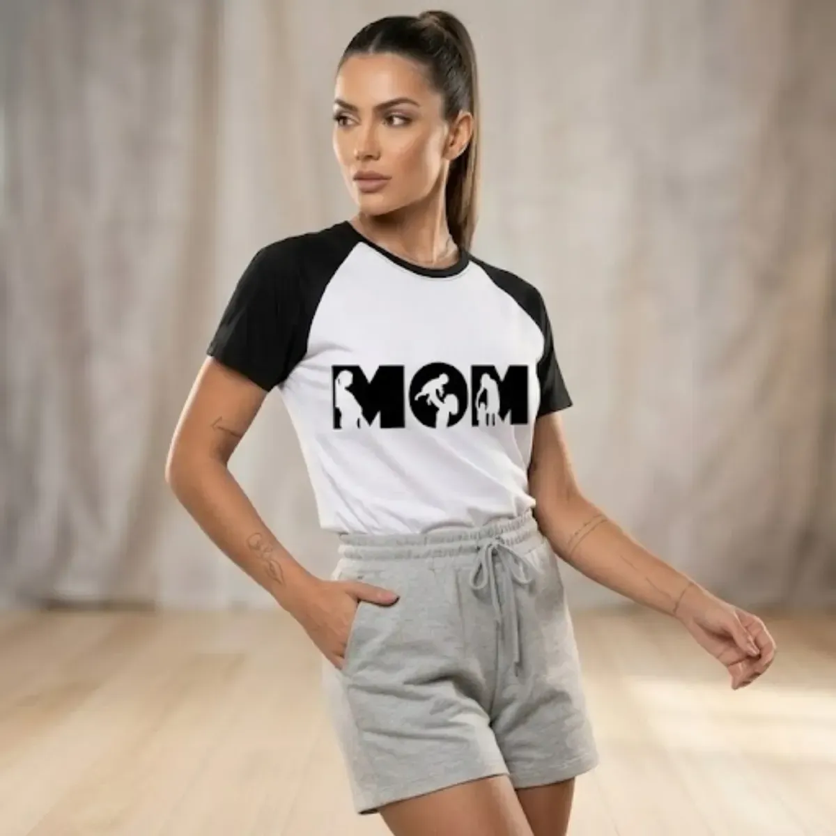 Remera Personalizada Poliéster Manga Corta Dia De La Madre