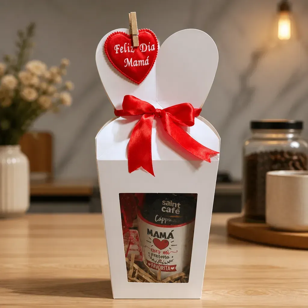 Box Taza C/cuchara Día De Las Madres Regalo Ideal