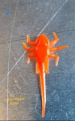 1&quot; ice Nymphs  12  blazin orange