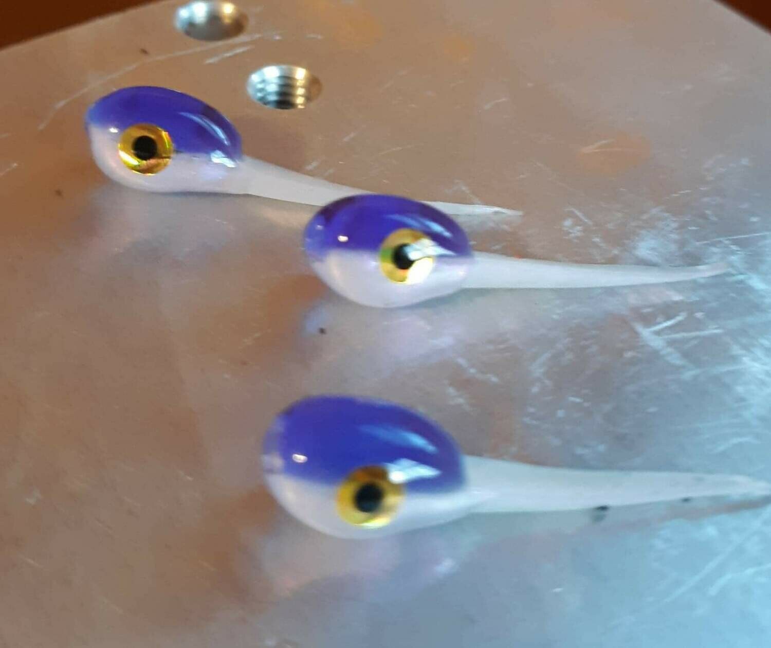 1&quot; Nano fry 10 pack junebug &amp; violet pearl
