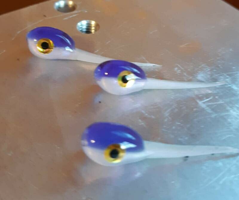 1&quot; Nano fry 10 pack junebug &amp; violet pearl